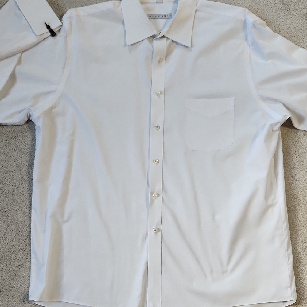 Men's White Dress Shirt Geoffrey Beene - XL 17 1/5 34/35